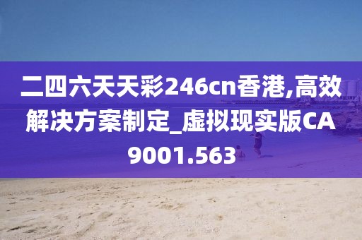 二四六天天彩246cn香港,高效解决方案制定_虚拟现实版CA9001.563