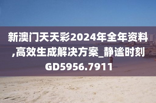 新澳门天天彩2024年全年资料,高效生成解决方案_静谧时刻GD5956.7911