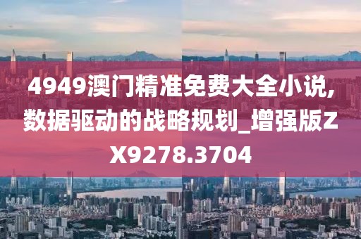 4949澳门精准免费大全小说,数据驱动的战略规划_增强版ZX9278.3704