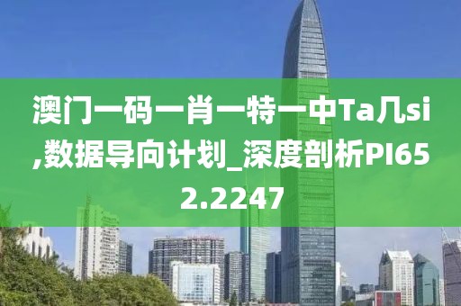 澳门一码一肖一特一中Ta几si,数据导向计划_深度剖析PI652.2247