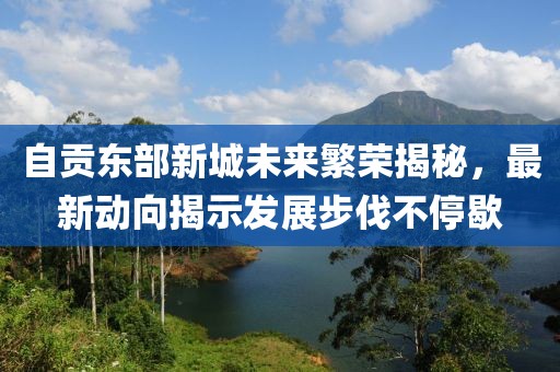 自贡东部新城未来繁荣揭秘，最新动向揭示发展步伐不停歇
