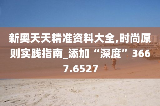 新奥天天精准资料大全,时尚原则实践指南_添加“深度”3667.6527