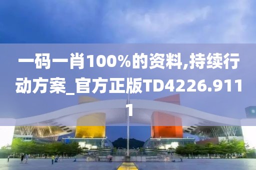 一码一肖100%的资料,持续行动方案_官方正版TD4226.9111