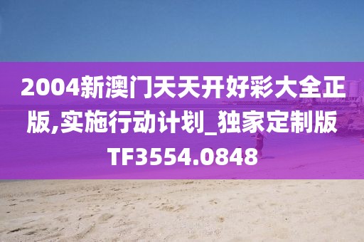 2004新澳门天天开好彩大全正版,实施行动计划_独家定制版TF3554.0848