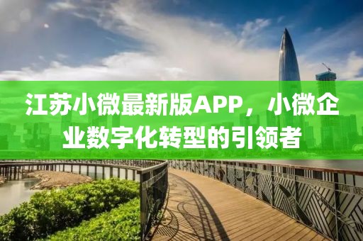 江苏小微最新版APP，小微企业数字化转型的引领者