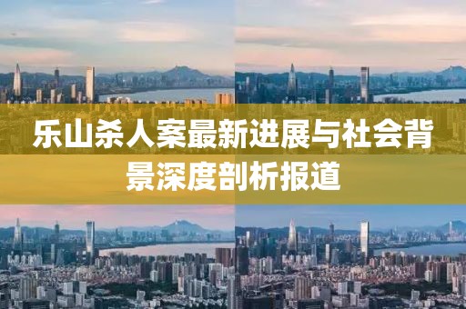 乐山杀人案最新进展与社会背景深度剖析报道