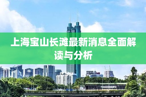 上海宝山长滩最新消息全面解读与分析