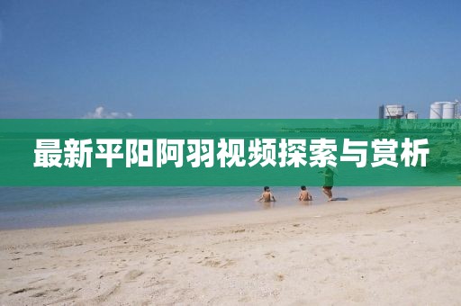 最新平阳阿羽视频探索与赏析