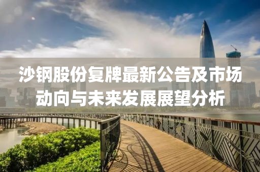 沙钢股份复牌最新公告及市场动向与未来发展展望分析
