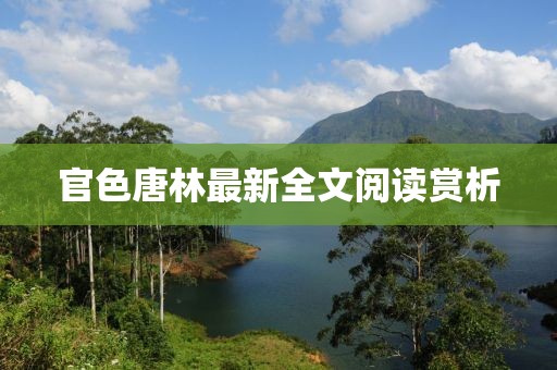 官色唐林最新全文阅读赏析