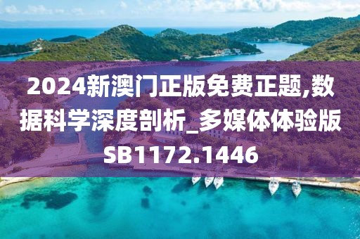 2024新澳门正版免费正题,数据科学深度剖析_多媒体体验版SB1172.1446