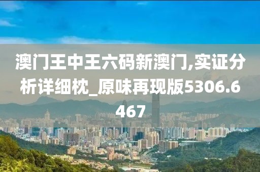 澳门王中王六码新澳门,实证分析详细枕_原味再现版5306.6467