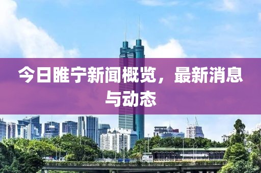 今日睢宁新闻概览，最新消息与动态