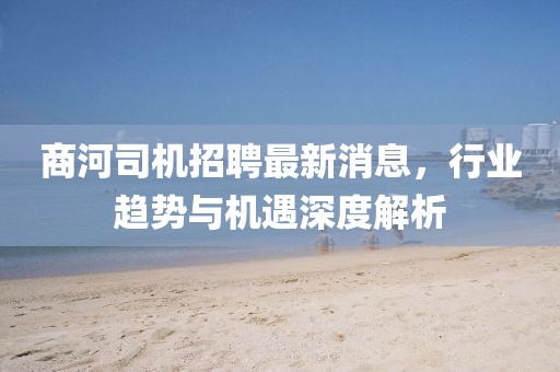 商河司机招聘最新消息，行业趋势与机遇深度解析