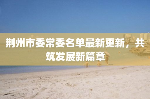 荆州市委常委名单最新更新，共筑发展新篇章