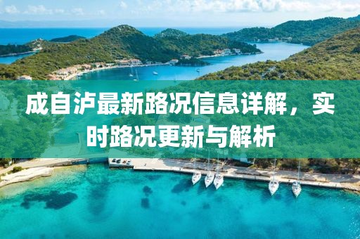成自泸最新路况信息详解，实时路况更新与解析