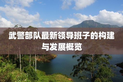武警部队最新领导班子的构建与发展概览