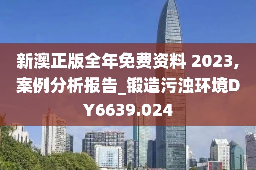 新澳正版全年免费资料 2023,案例分析报告_锻造污浊环境DY6639.024