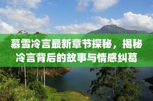 慕雪冷言最新章节探秘，揭秘冷言背后的故事与情感纠葛