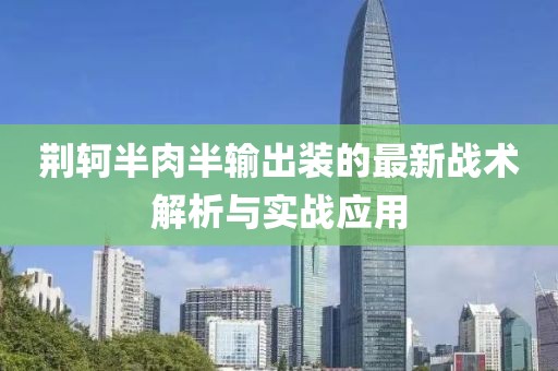 荆轲半肉半输出装的最新战术解析与实战应用