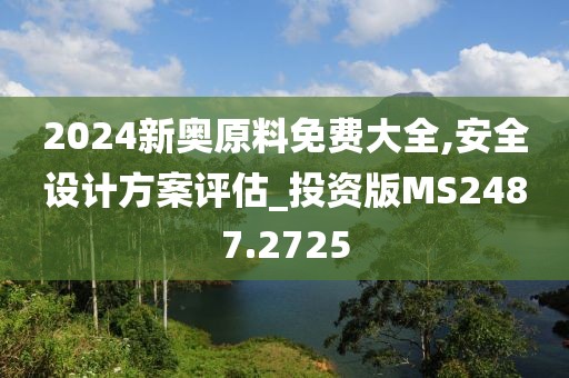 2024新奥原料免费大全,安全设计方案评估_投资版MS2487.2725