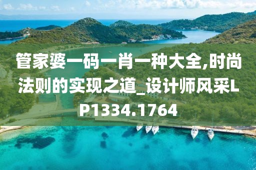 管家婆一码一肖一种大全,时尚法则的实现之道_设计师风采LP1334.1764