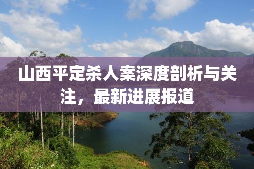 山西平定杀人案深度剖析与关注，最新进展报道