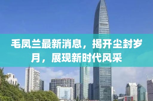毛凤兰最新消息，揭开尘封岁月，展现新时代风采