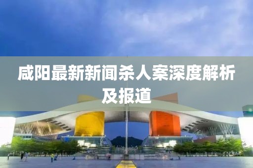 咸阳最新新闻杀人案深度解析及报道