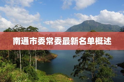南通市委常委最新名单概述