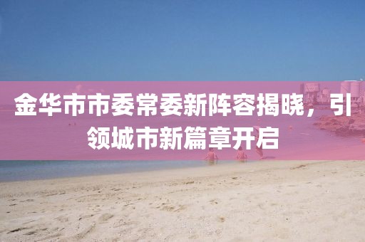 金华市市委常委新阵容揭晓，引领城市新篇章开启