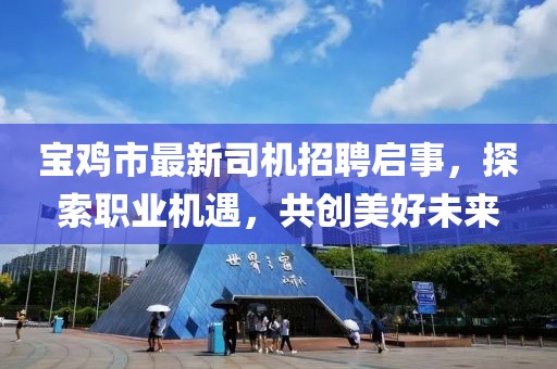 宝鸡市最新司机招聘启事，探索职业机遇，共创美好未来
