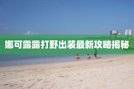 娜可露露打野出装最新攻略揭秘