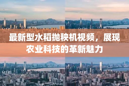 最新型水稻抛秧机视频，展现农业科技的革新魅力
