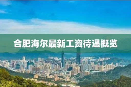 合肥海尔最新工资待遇概览