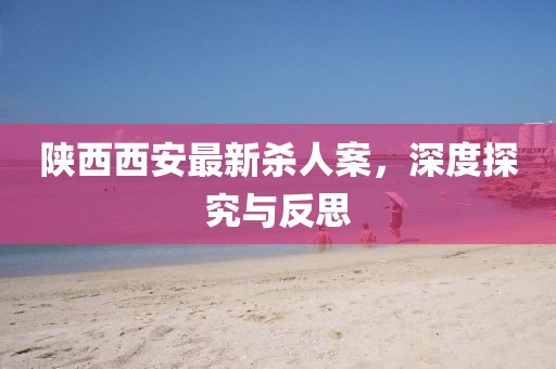 陕西西安最新杀人案，深度探究与反思