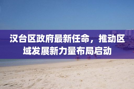 汉台区政府最新任命，推动区域发展新力量布局启动