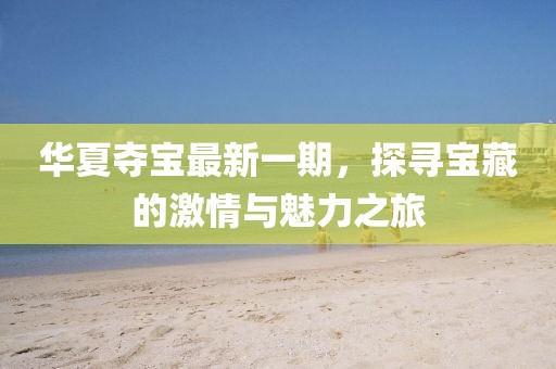 华夏夺宝最新一期，探寻宝藏的激情与魅力之旅