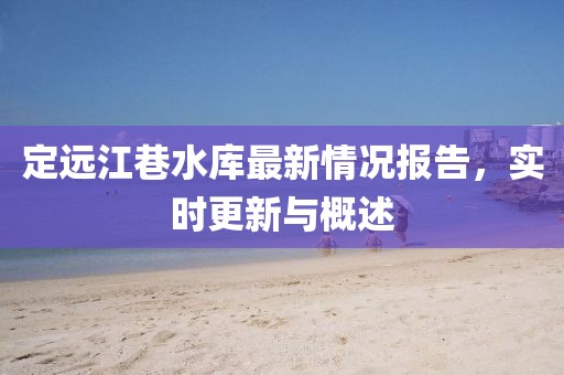 定远江巷水库最新情况报告，实时更新与概述