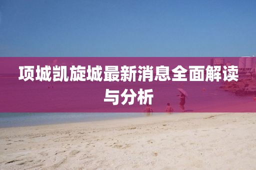 项城凯旋城最新消息全面解读与分析