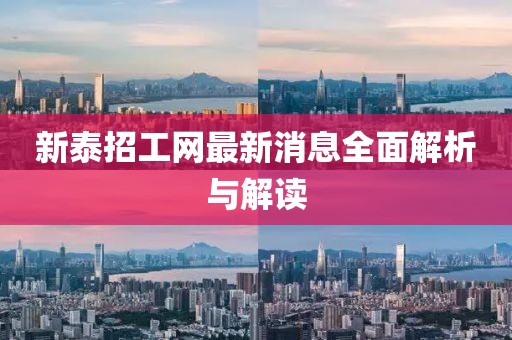新泰招工网最新消息全面解析与解读