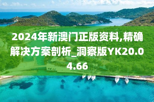 2024年新澳门正版资料,精确解决方案剖析_洞察版YK20.04.66