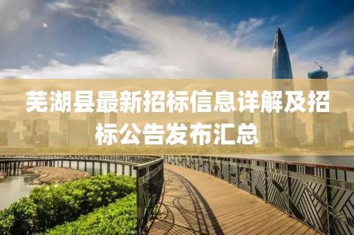 芜湖县最新招标信息详解及招标公告发布汇总