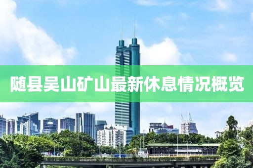 随县吴山矿山最新休息情况概览