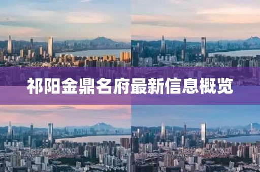 祁阳金鼎名府最新信息概览