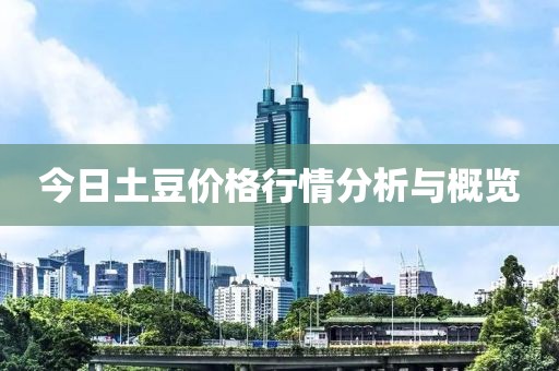 今日土豆价格行情分析与概览