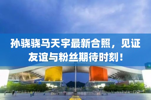 孙骁骁马天宇最新合照，见证友谊与粉丝期待时刻！