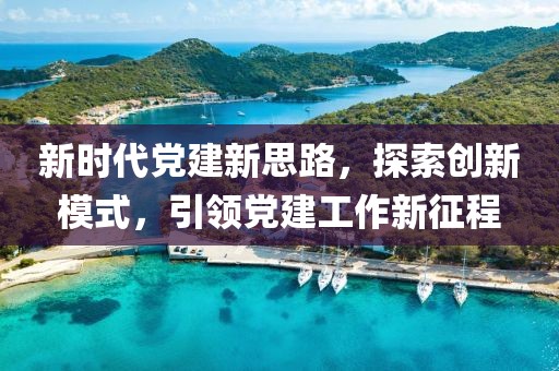 新时代党建新思路，探索创新模式，引领党建工作新征程