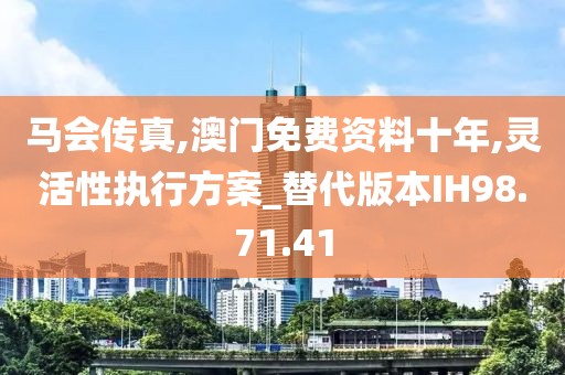 马会传真,澳门免费资料十年,灵活性执行方案_替代版本IH98.71.41