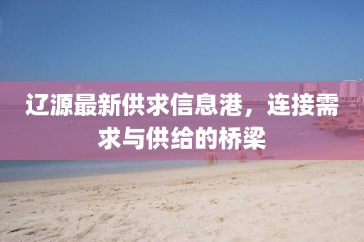 辽源最新供求信息港，连接需求与供给的桥梁